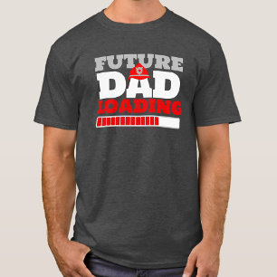 T-shirt Futur papa Chargement du Baby shower de pompier T-