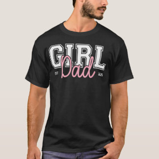 T-shirt Futur Papa D'une Bébé Fille 2026 Promu à