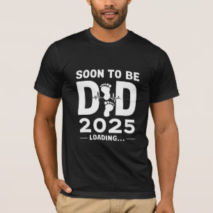 T-shirt Futur Papa Prévu 2025 Nouveau Papa À Venir