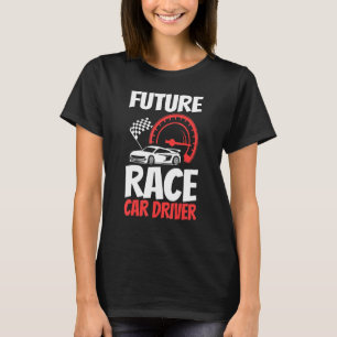 T-shirt Futur Pilote De Voiture De Course Enfants Hommes F