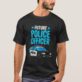 T-shirt Futur policier policier policier flic Boys Kids To