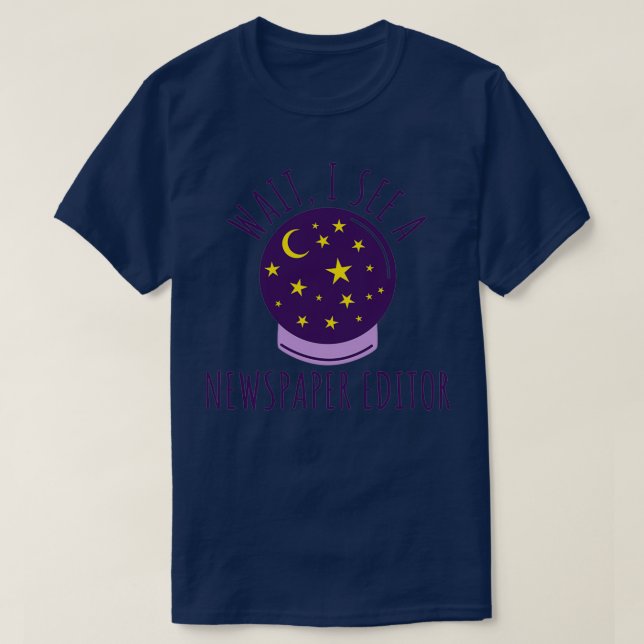 T-shirt Futur rédacteur en chef de journaux Dons d'études (Design devant)