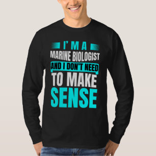 T-shirt Future Biologiste Marine Étude Océanique Plaisante