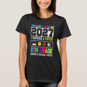 T-shirt Future Class Of 2027 8e Grade Student Graduatio