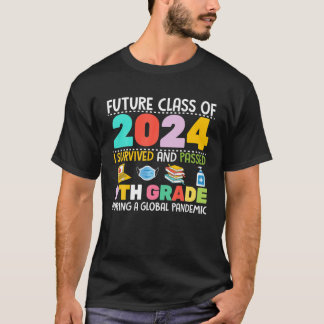 T-shirt Future Classe De 2024 I Survived Passé 9E Année G