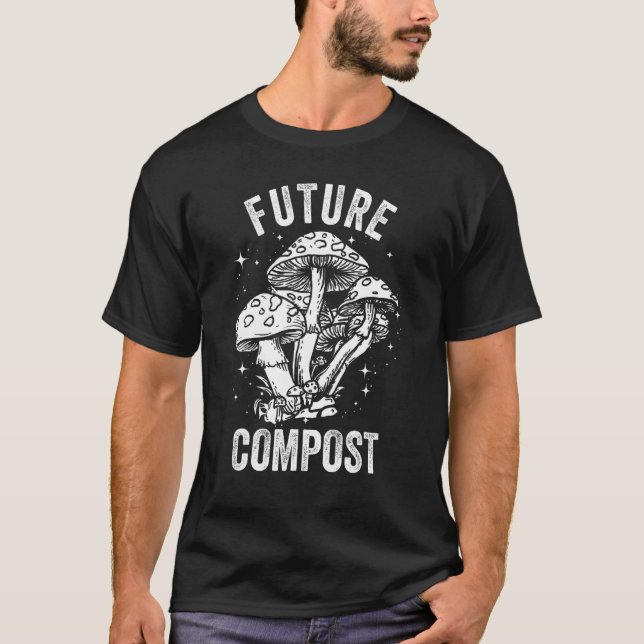 T-shirt Future Compost Expert Composter Composting Worms (Devant)