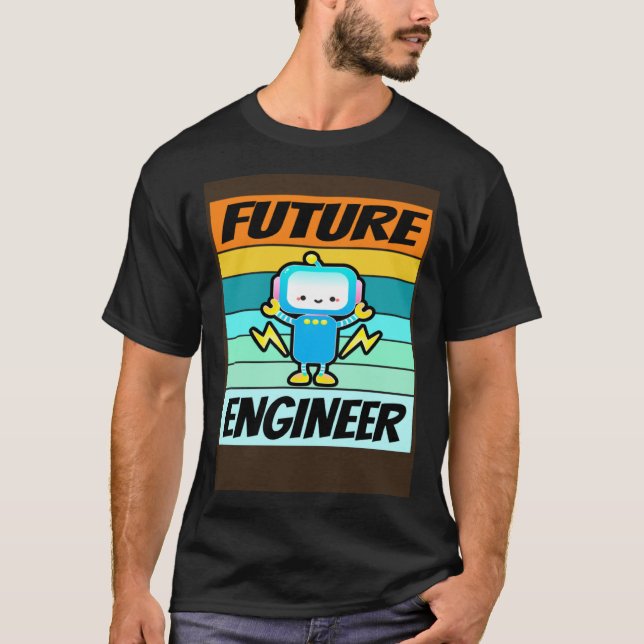 T-shirt Future Engineer Shirt Boys Girls Software Engineer (Devant)