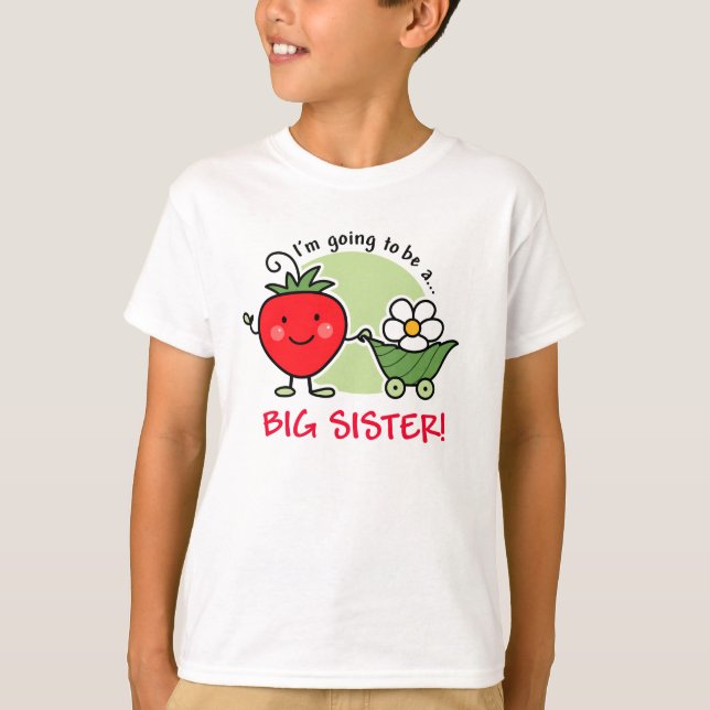 T-shirt Future fraise de grande soeur (Devant)