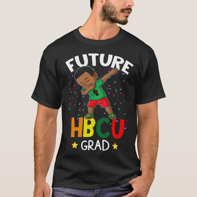 T-shirt Future HBCU Grad Graduate Afro Black Boy College G (Devant)