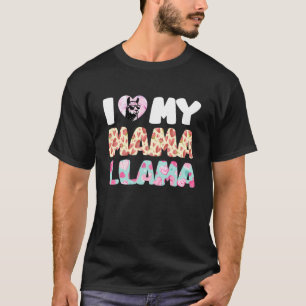 T-shirt Future maman J'AIME MA MAMAN LLAMA Drôle Bientôt M
