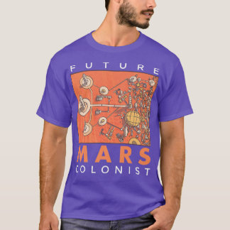 T-shirt Future Mars Colonist Astronaut Space Eploration 