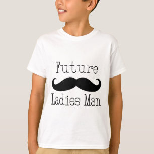 T-shirt Future moustache d'homme de dames