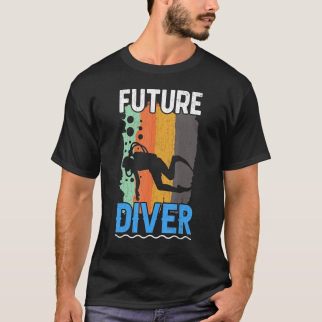 T-shirt Future Plongeur Plongée Plongée Graphique (Devant)