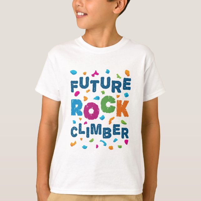 T-shirt Future Rock Climber Escalade Bouldering (Devant)