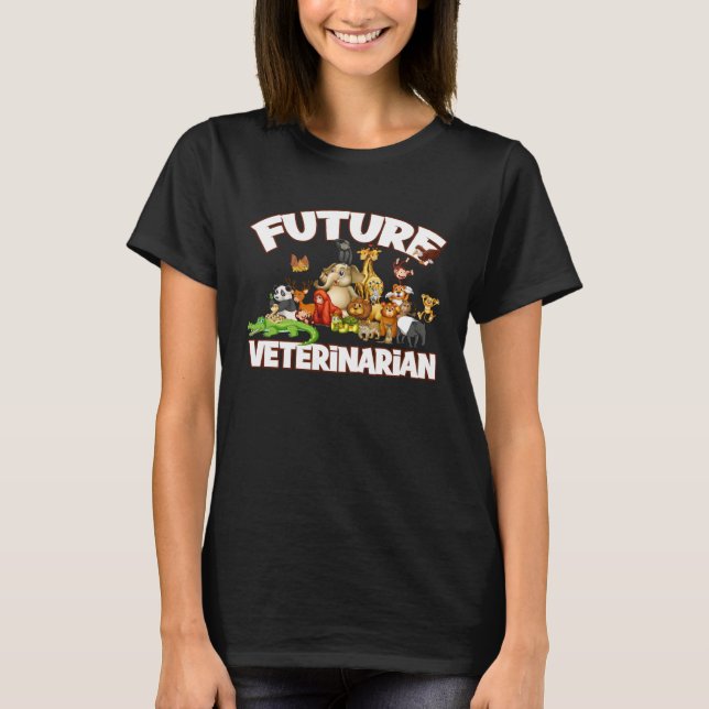 T-shirt Future Veterinarian Cute Zoo Animal (Devant)