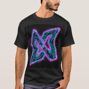 T-shirt futuriste Neon Circuit X Tech
