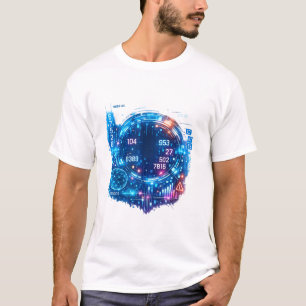 T-shirt futuriste pour hommes avec technologie d'a