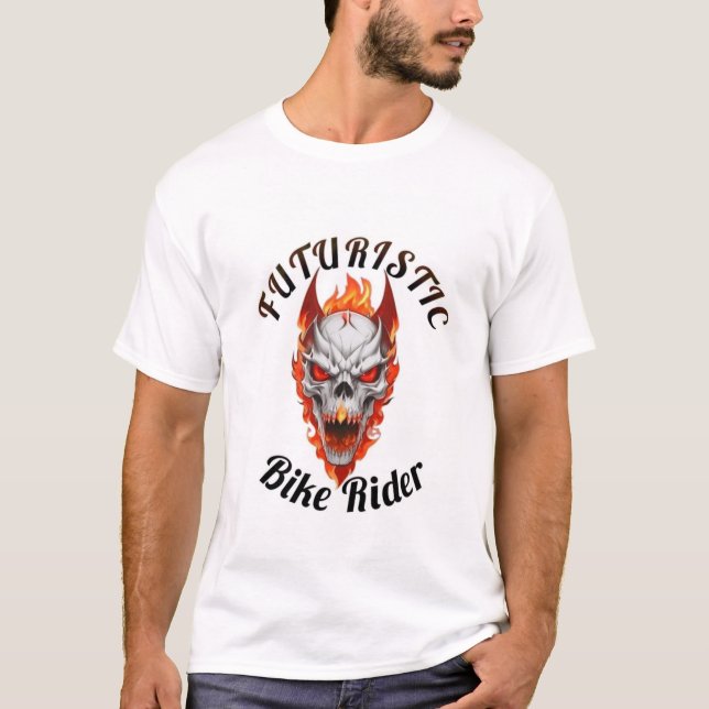 T-shirt Futuristic Bike rider (Devant)