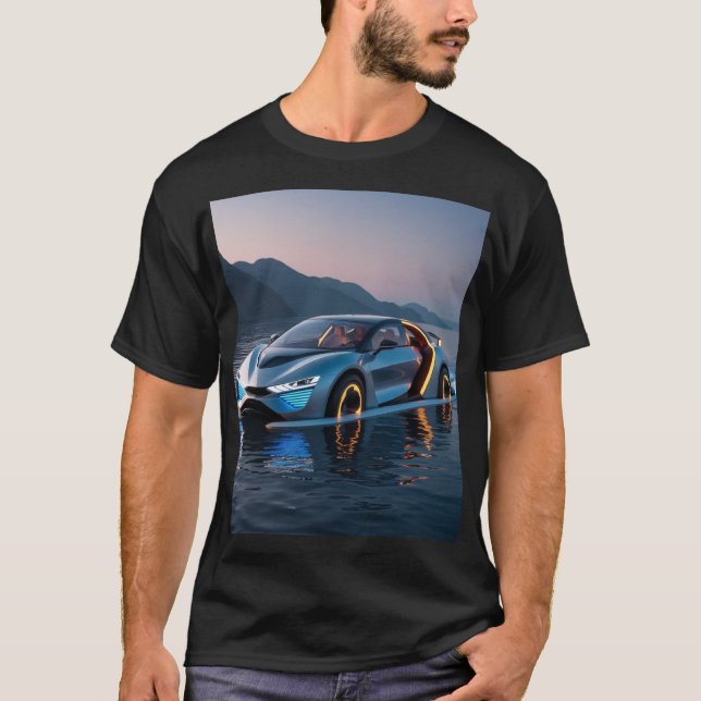 T-shirt Futuristic Car (Devant)