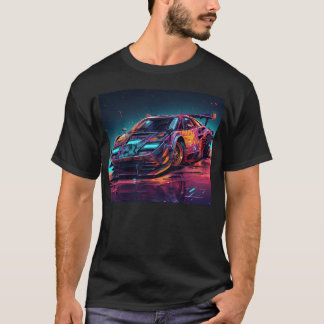 T-shirt Futuristic Race Car family