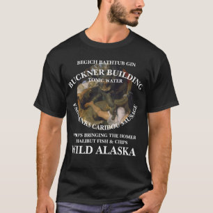 T-SHIRT FV COHO AK BAIGNOIRE GIN SAUCISSE DE CARIBOU POISS