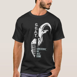T-shirt G.O.A.T. Hockey Goalie Cool Vintage Retro College