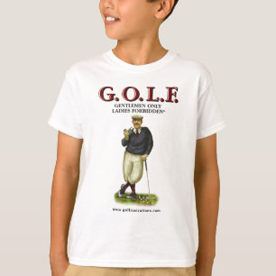 T-SHIRT G.O.L.F. DAMES DE MESSIEURS SEULEMENT INTERDITES
