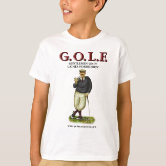 T-SHIRT G.O.L.F. DAMES DE MESSIEURS SEULEMENT INTERDITES