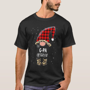 T-shirt G Pa Gnomo Buffalo Plaid Matching Family Christma