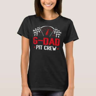 T-shirt G Papa Pit Crew Race Voiture Anniversaire Coupe Fa