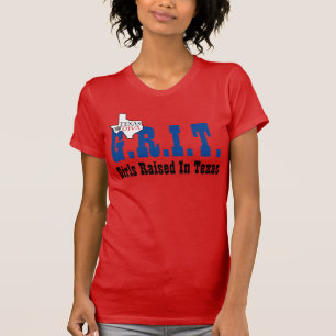 T-shirt G.R.I.T. - Filles Élevées Au Texas
