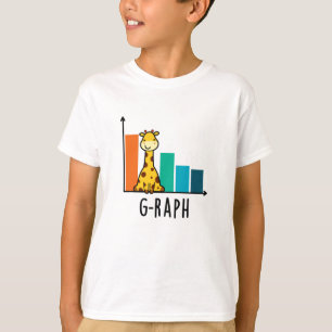T-shirt G-raph Funny Giraffe Graph Pun