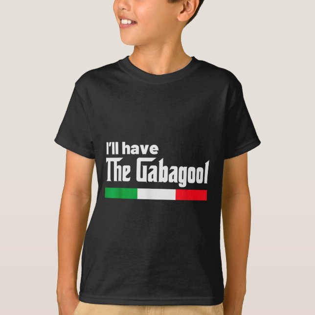 T-shirt Gabagool Italy For Italians Cacola Nj New Jersey  (Devant)