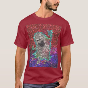 T-shirt Gabbie le Fantôme en Mosaïque Rouge 