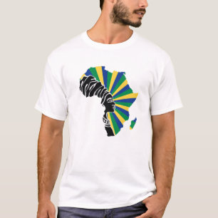 T-shirt Gabon Drapeau Afrique Carte du patrimoine ethnique