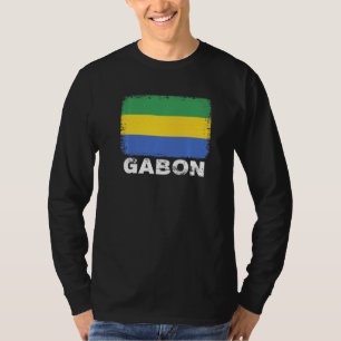 T-shirt Gabon Drapeau Soutien Peuple Gabonais Femmes Homme