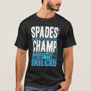 T-shirt Gagnant du jeu de carte du joueur de pique