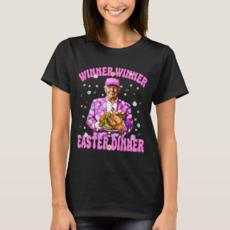 T-shirt gagnant gagnant dîner de Pâques T croupion, rétro,