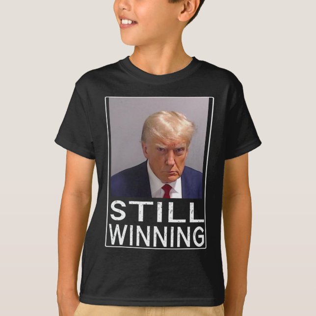 T-shirt Gagnante - Drôle Trump Mug Shot - Trump Mug Shot (Devant)