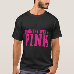 T-shirt Gagnants portent la couleur rose Camp de guerre d'