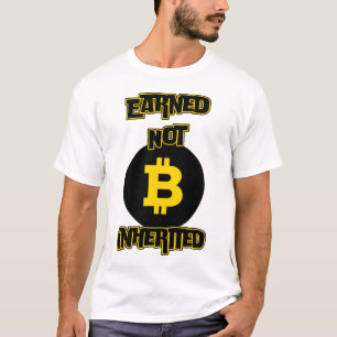 T-shirt Gagné non hérité™ Crypto Grit Bitcoin Edition