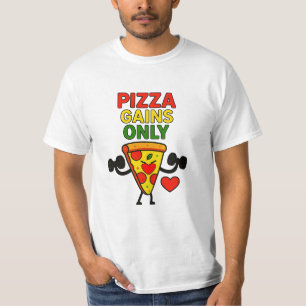 T-shirt Gains de pizza seulement - Drôle Fitness Pizza Lov