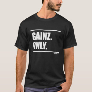 T-shirt Gains Gainz Uniquement Bodybuilding Sports Salle D