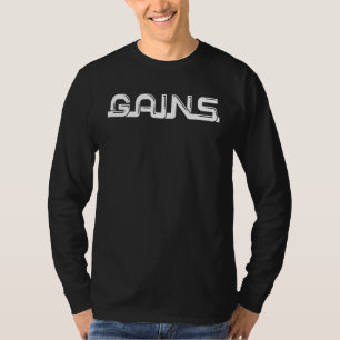 T-shirt GAINS Gym Fitness Workout Motivationnel F357