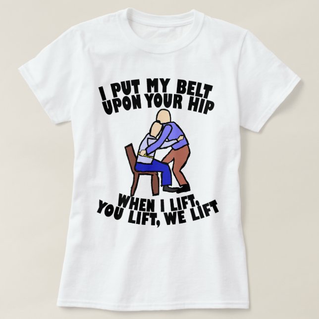 T-shirt Gait Belt Lifting physiothérapie (Design devant)
