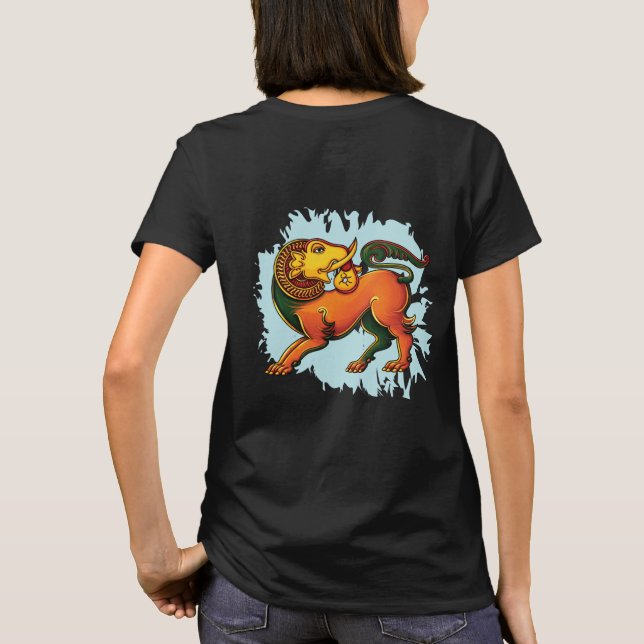T-shirt Gajasinha – Mythical Guardian of Strength (Dos)