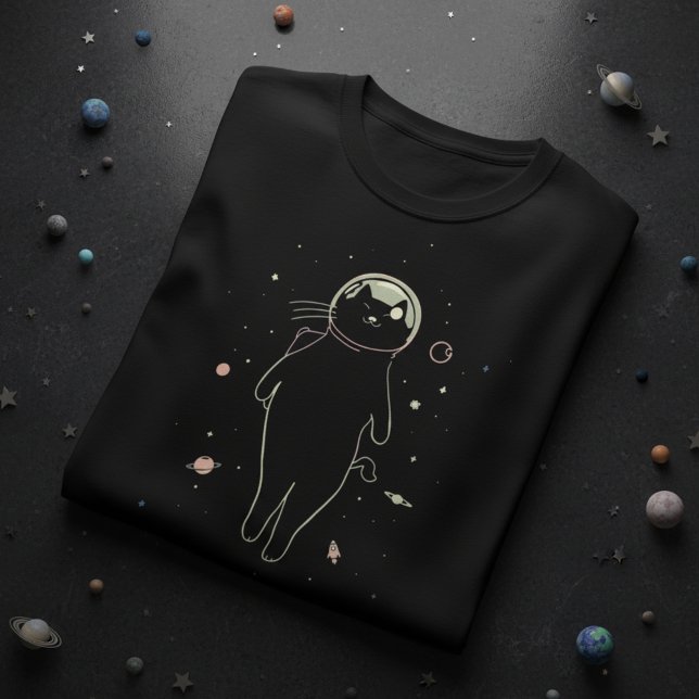 T-shirt Galactic Cat Voyager Design – Space Cat Astronaut (Créateur téléchargé)