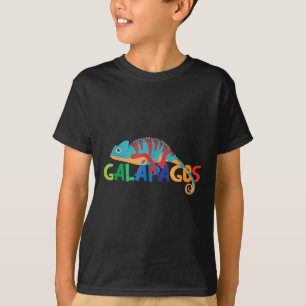 T-shirt Galapagos Îles été Coloré Chameleon Exotique
