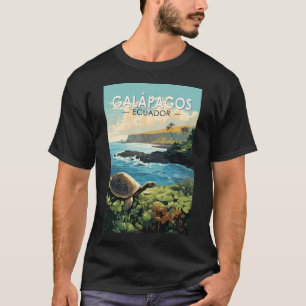 T-shirt Galapagos Îles Tortue géante Voyage Art