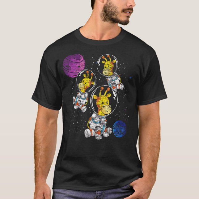 T-shirt Galaxie Animal Espace Extérieur Zoo Animal Astrona (Devant)